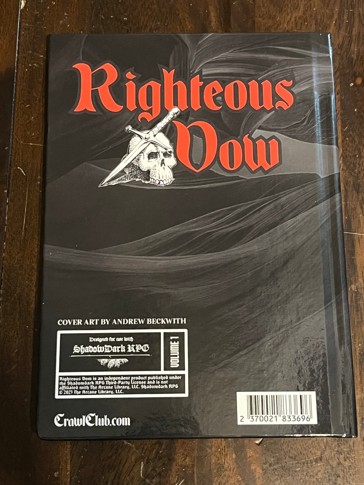 Righteous Vow Vol. 1 Hardback (Signed)